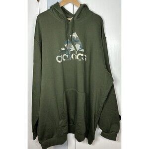 Adidas Men's Army Camouflage Logo Graphic Hoodie Night Cargo Sz 4XLT Big & Tall